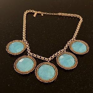 Kendra Scott Natasha Turquoise and Gold Necklace